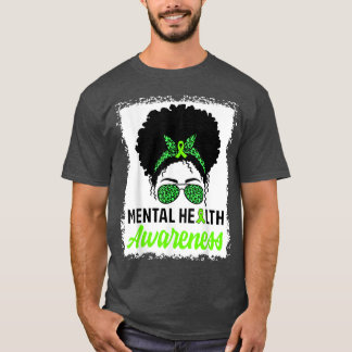 Camiseta Mensagem Bun Hair Saúde Mental Guerreiro Saúde Men