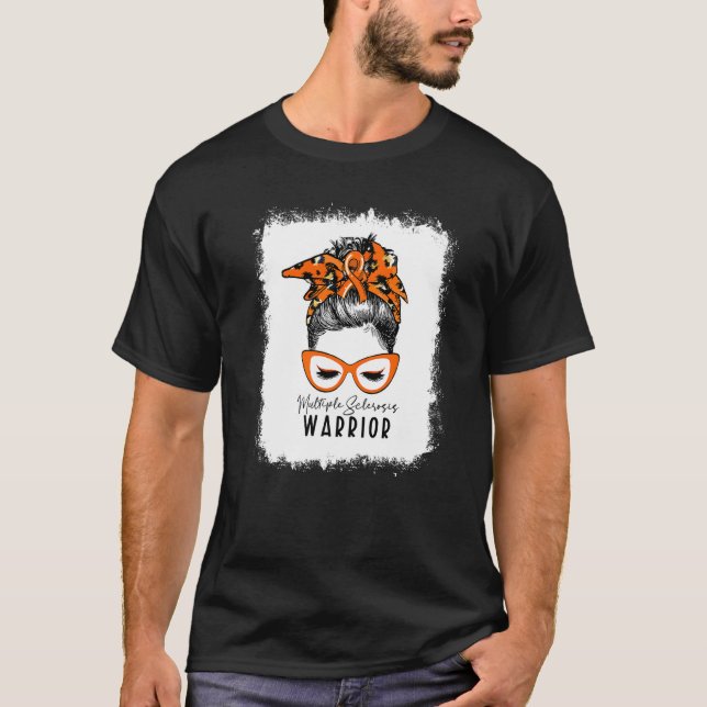 Camiseta Mensagem Bun W do Guerreiro da Esclerose Múltipla  (Frente)