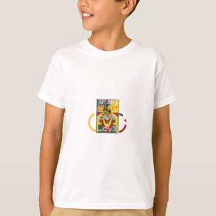 Camiseta Mensagem de amor em Rasta Colors Art Impressão