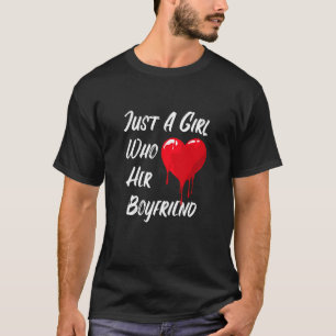 Camiseta Mensagem de Dia de os namorados Vermelho do Amor