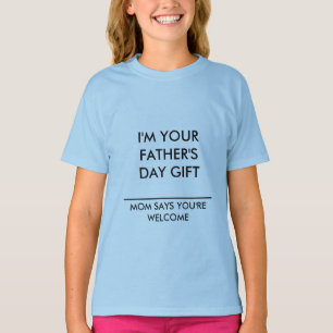 CAMISETA MENSAGEM DE DIA DE OS PAIS DE DESLOCAÇÃO EM T PO