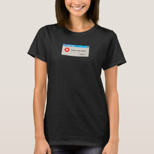 Camiseta Mensagem de Erro Divertida