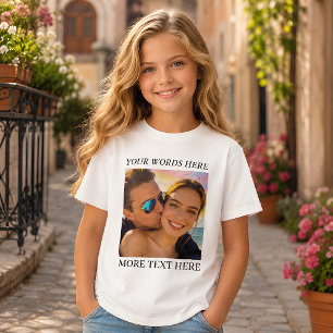 Camiseta Mensagem de Foto Personalizada