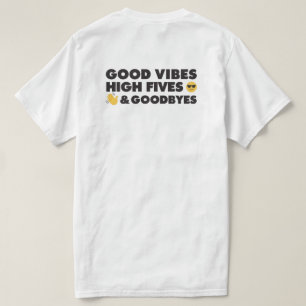 Camiseta Mensagem de Graduação de Boas Vibes