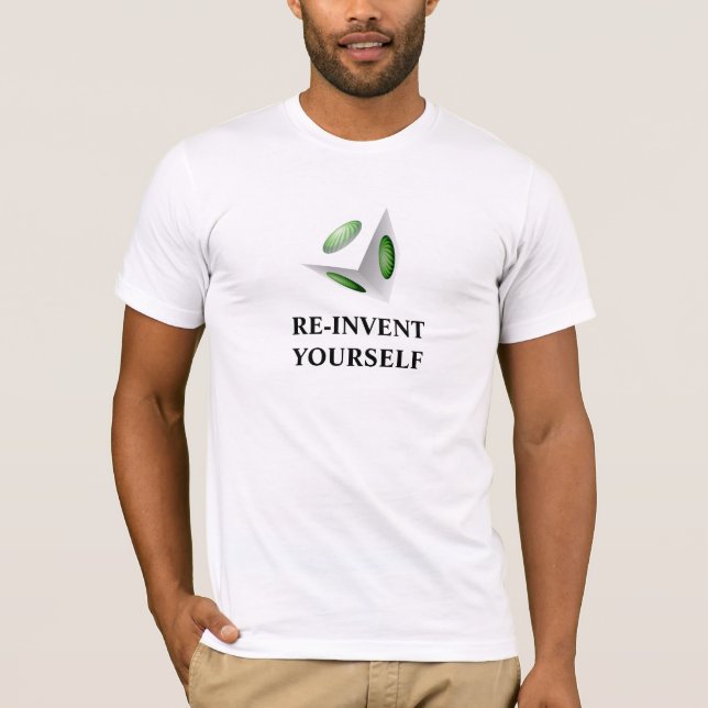 Camiseta Mensagem de Motivação com Design 3D (Frente)