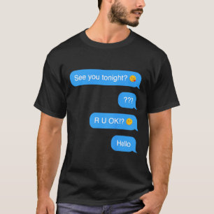 Camiseta Mensagem de texto fantasmal engraçada de Halloween