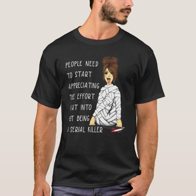 Camiseta Mensagem Desperdiçou O Esforço Que Fiz Para Não Se (Frente)