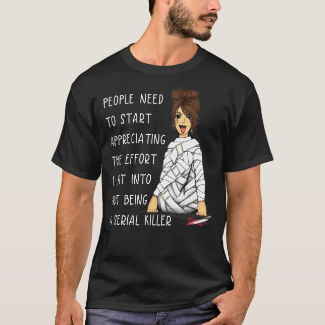 Camiseta Mensagem Desperdiçou O Esforço Que Fiz Para Não Se (Frente)