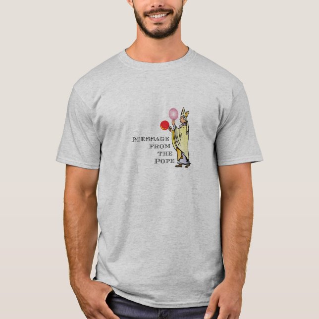 Camiseta Mensagem do papa (Frente)