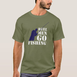Camiseta Mensagem dos pescadores do divertimento: Os homens