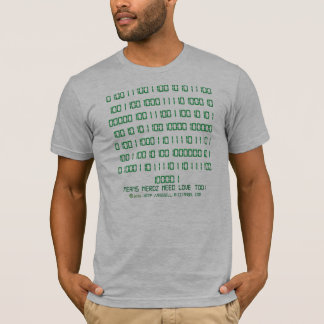 Camiseta Mensagem escondida binária de Nerdz