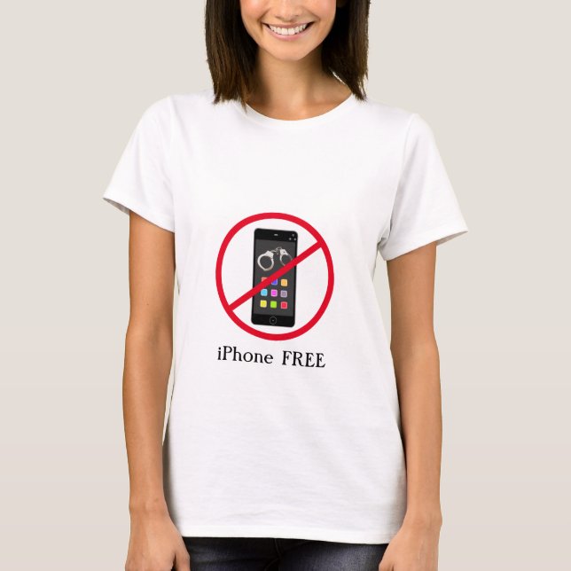 Camiseta Mensagem Grátis de iPhone Moderna (Frente)