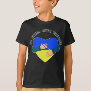 Camiseta Mensagem inspiradora Estamos com a Ucrânia T-Shir