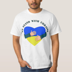 Camiseta Mensagem inspiradora Estamos com a Ucrânia T-Shir