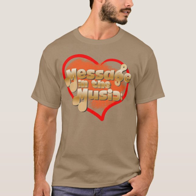 Camiseta Mensagem na Música engraçada (Frente)