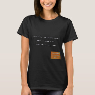 Camiseta Mensagem no Código Morse: Vidas Negras Importam.