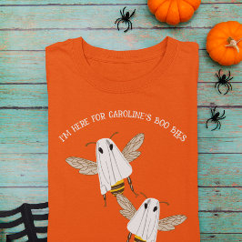 Camiseta Mensagem Personalizada Abelhas Boo Halloween Gráfi