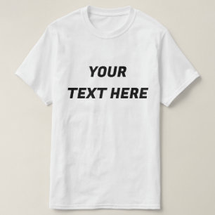 Camiseta Mensagem Personalizada Adicione Seu Texto Aqui