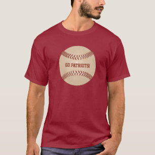 Camiseta Mensagem Personalizada Gráfica de Beisebol Distorc