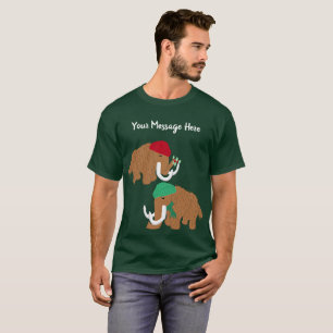 Camiseta Mensagem Personalizada: Gráfico de Natal das Mamu