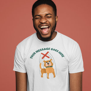 Camiseta Mensagem Personalizada Marionette Puppet Cachorro 