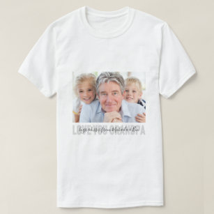 Camiseta Mensagem Personalizada Moderna Te Ama Foto Do Avô