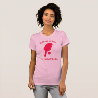 Camiseta Mensagem Personalizada Paddle de Pickleball Gráfic