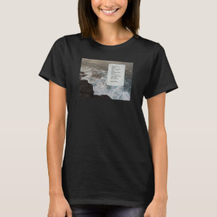 Camiseta Mensagem positiva com foto natural da paisagem mar