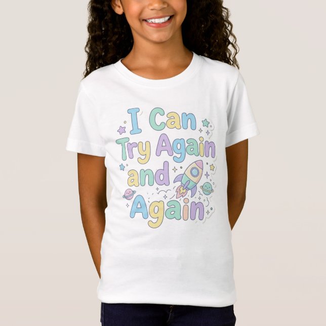 Camiseta Mensagem Positiva para Pequenos Conquistadores Per (Frente)