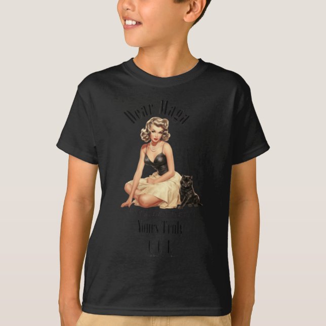 Camiseta Mensagens De Gatas Sem Fios 1 (Frente)