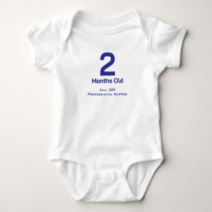 Camiseta Mensal Personalizada para Bebê menino