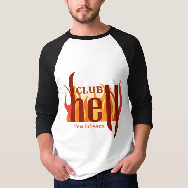 Camiseta Men'sT-Camisa 2 do inferno do clube (Frente)