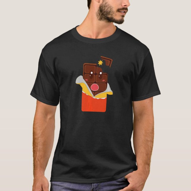 Camiseta Menstruação Pms Do Chocolate Para Mulheres (Frente)