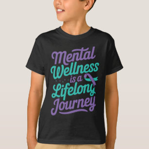 Camiseta Mental Bem-Estar Saúde Sensibilização Suicídio Pre