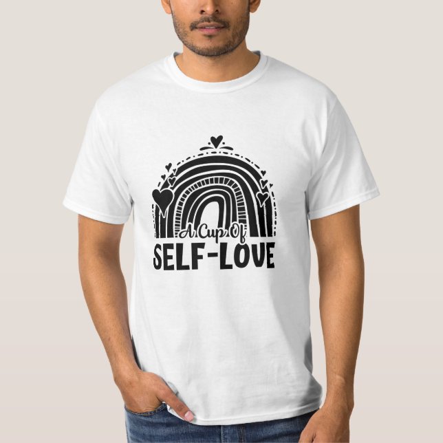 Camiseta Mental Health A Cup Of Self Love Anxiety Anxie (Frente)