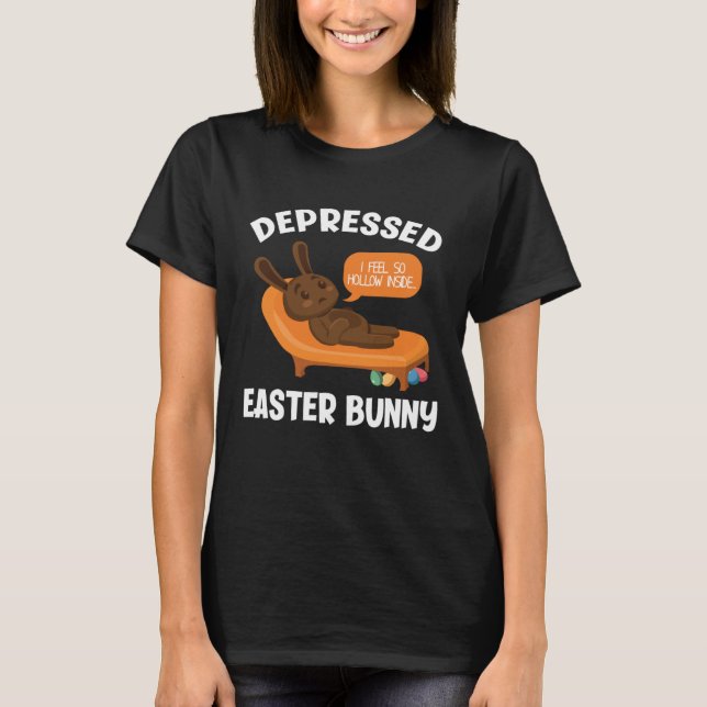 Camiseta Mental Health Awareness Chocolate Bunny Funny East (Frente)