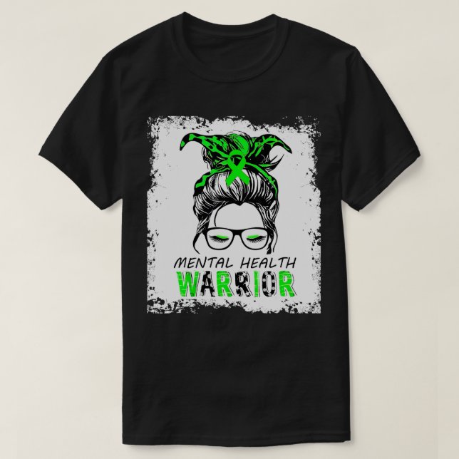 Camiseta mental health awareness , design mental health war (Frente do Design)