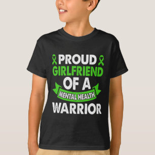 Camiseta Mental Health Awarting Namorada Warrior Mental