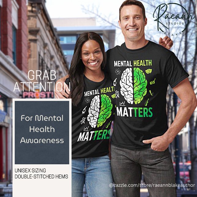 Camiseta Mental Health Matters (Criador carregado)