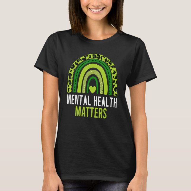 Camiseta Mental Health Matters Brain Illness Mental Health  (Frente)