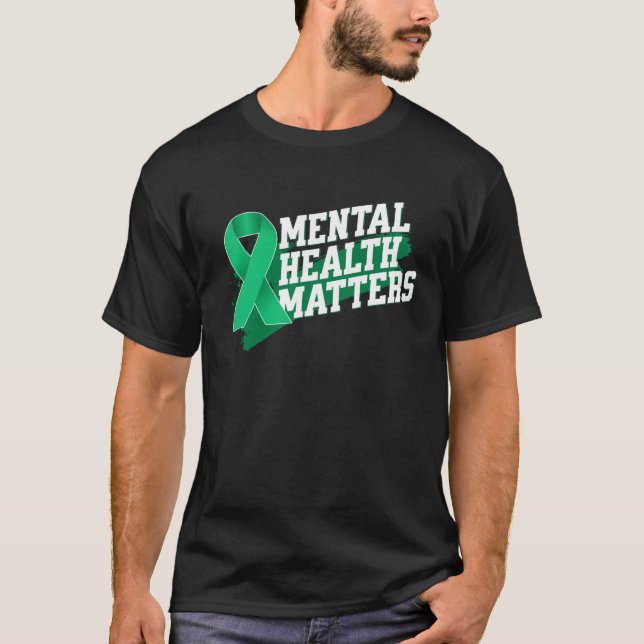 Camiseta Mental Health Matters Emotional Well Being Awarene (Frente)
