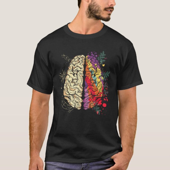 Camiseta Mental Health Neurologist Neurology Colorful Human (Frente)