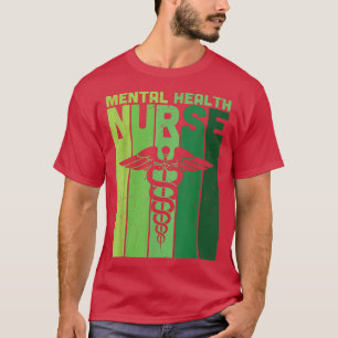 Camiseta Mental Health Nurse Rod Of Aesculapius Awareness 5