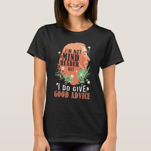Camiseta Mental Health Quote Floral for School Psychologist (Frente)