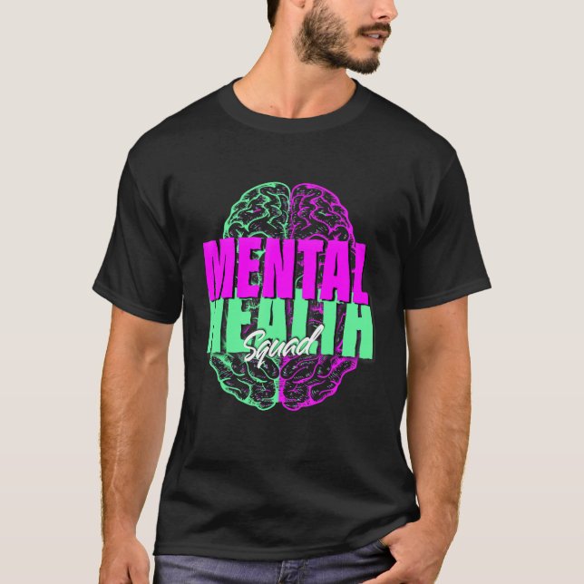Camiseta Mental Health Squad Appreciation Day Tie Dye Women (Frente)