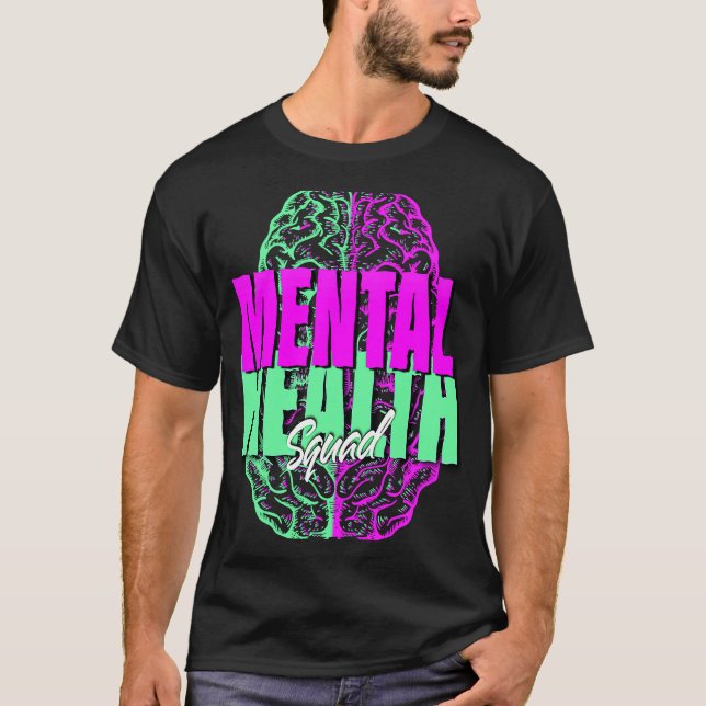 Camiseta Mental Health Squad Apreciation Day Tie Dye Women (Frente)