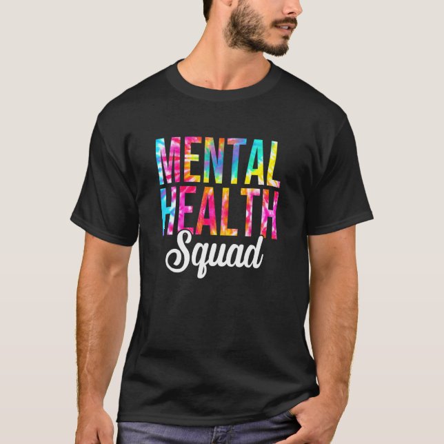 Camiseta Mental Health Squad Therapist Mental Health Matéri (Frente)