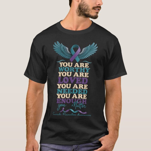 Camiseta Mental Health Suprt Suicide Prevention Awareness S (Frente)