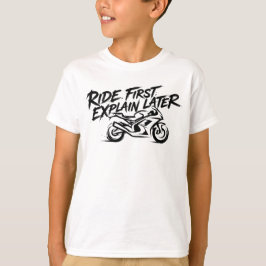 Camiseta Mentalidade de Ação do Piloto de Sportbike