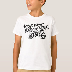 Camiseta Mentalidade de Ação do Piloto de Sportbike